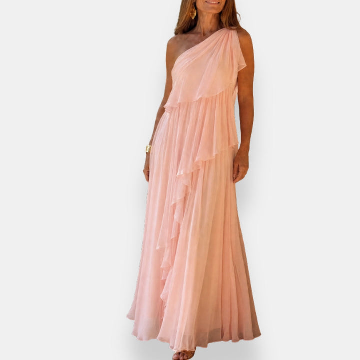 Leonor | Asymmetrical Dress with Ruffles