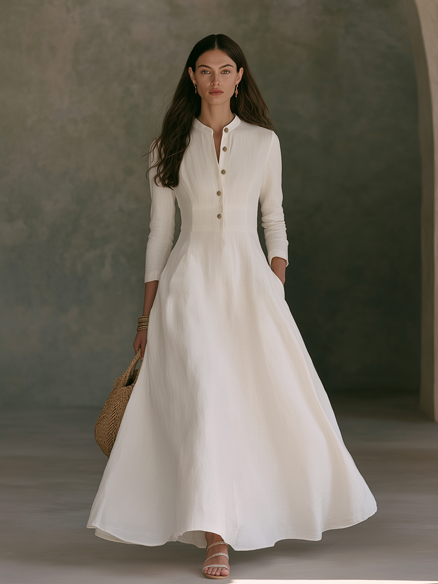 Thelma | Linen Maxi Dress