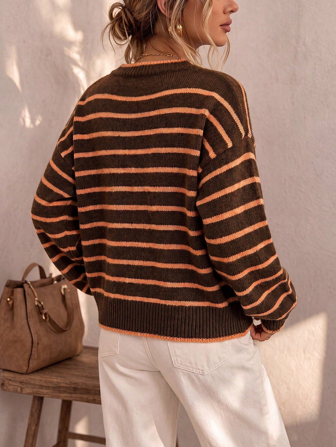 Mabel | Striped Knit Cardigan