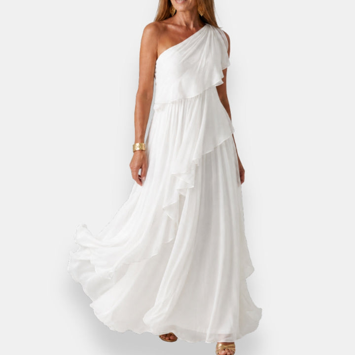 Leonor | Asymmetrical Dress with Ruffles
