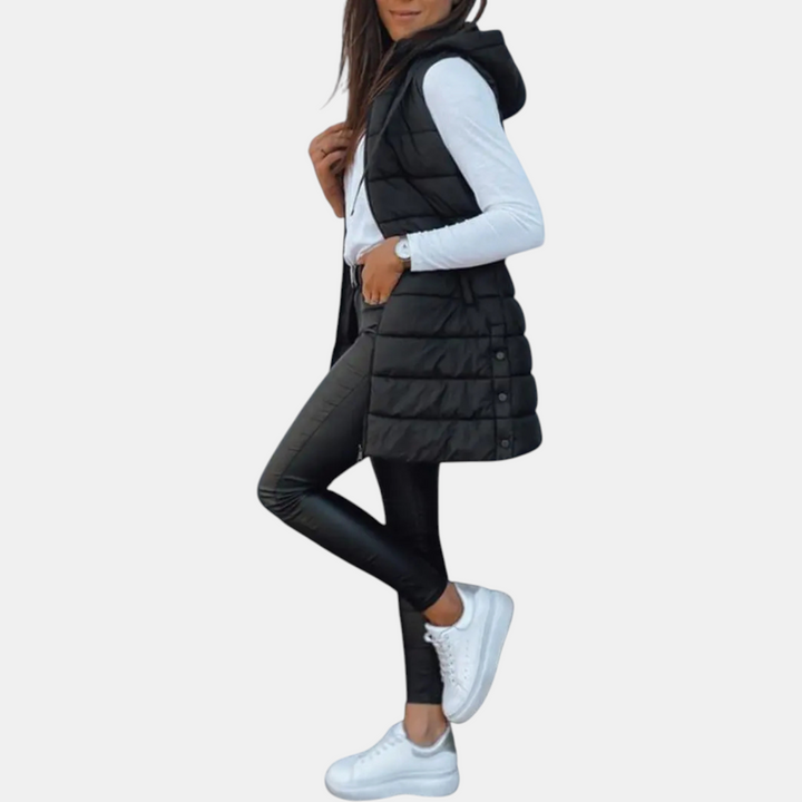 Riley | Women's Sleeveless Longline Puffer Vest