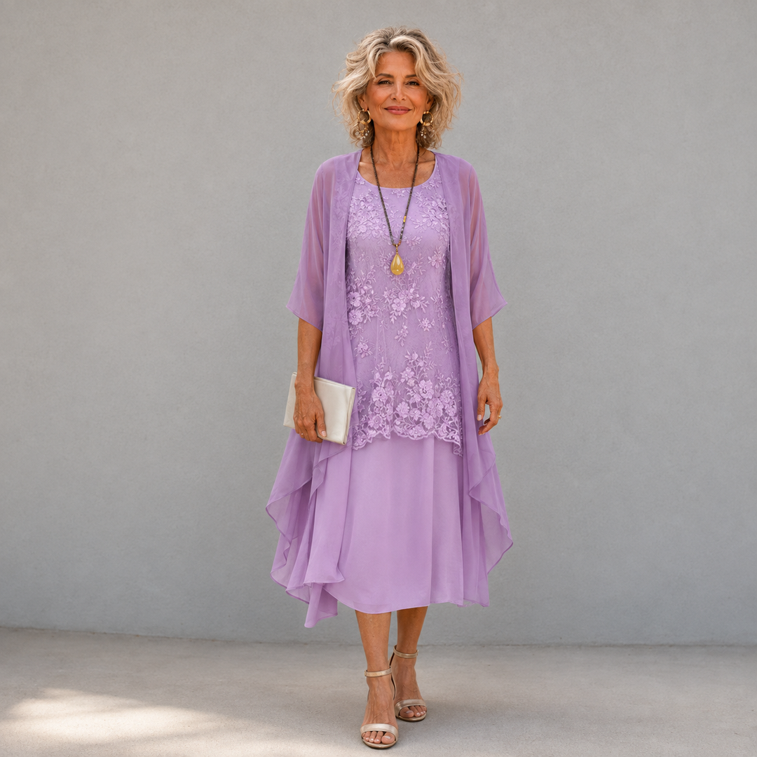 Lumi | Chiffon Two-Piece Dress