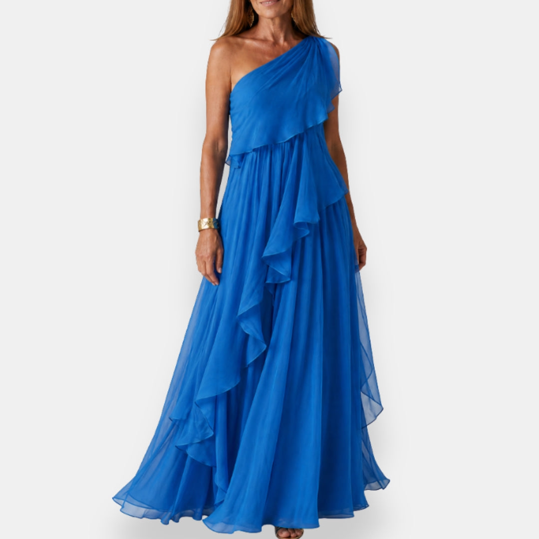Leonor | Asymmetrical Dress with Ruffles