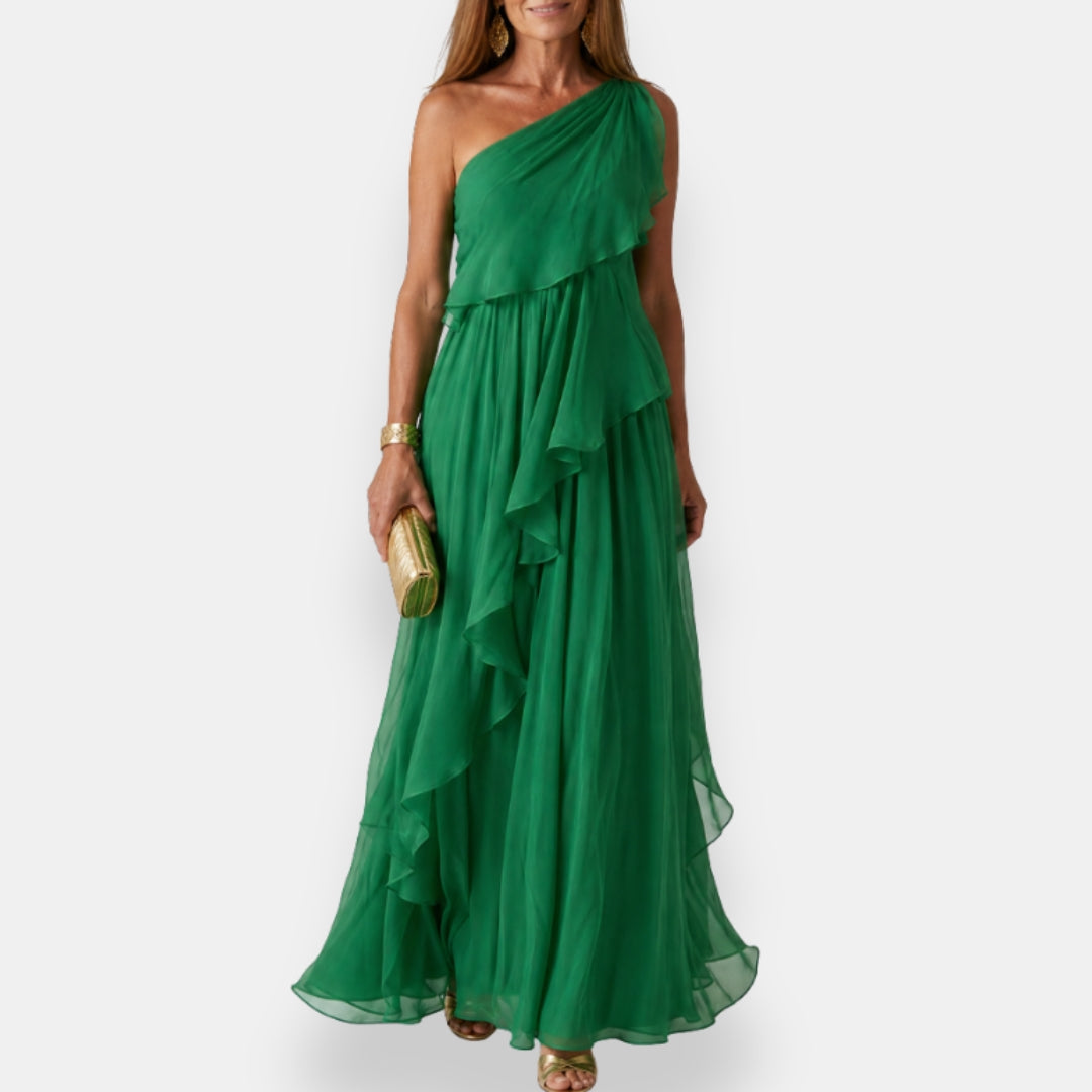 Leonor | Asymmetrical Dress with Ruffles