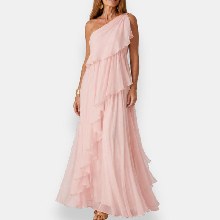 Leonor | Asymmetrical Dress with Ruffles