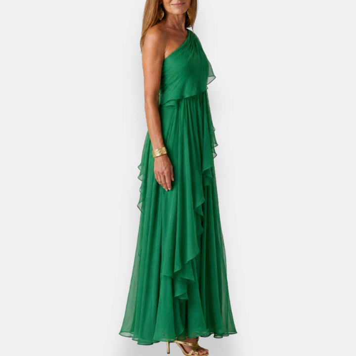 Leonor | Asymmetrical Dress with Ruffles