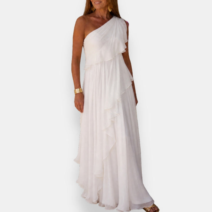 Leonor | Asymmetrical Dress with Ruffles