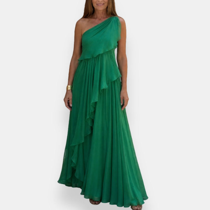 Leonor | Asymmetrical Dress with Ruffles