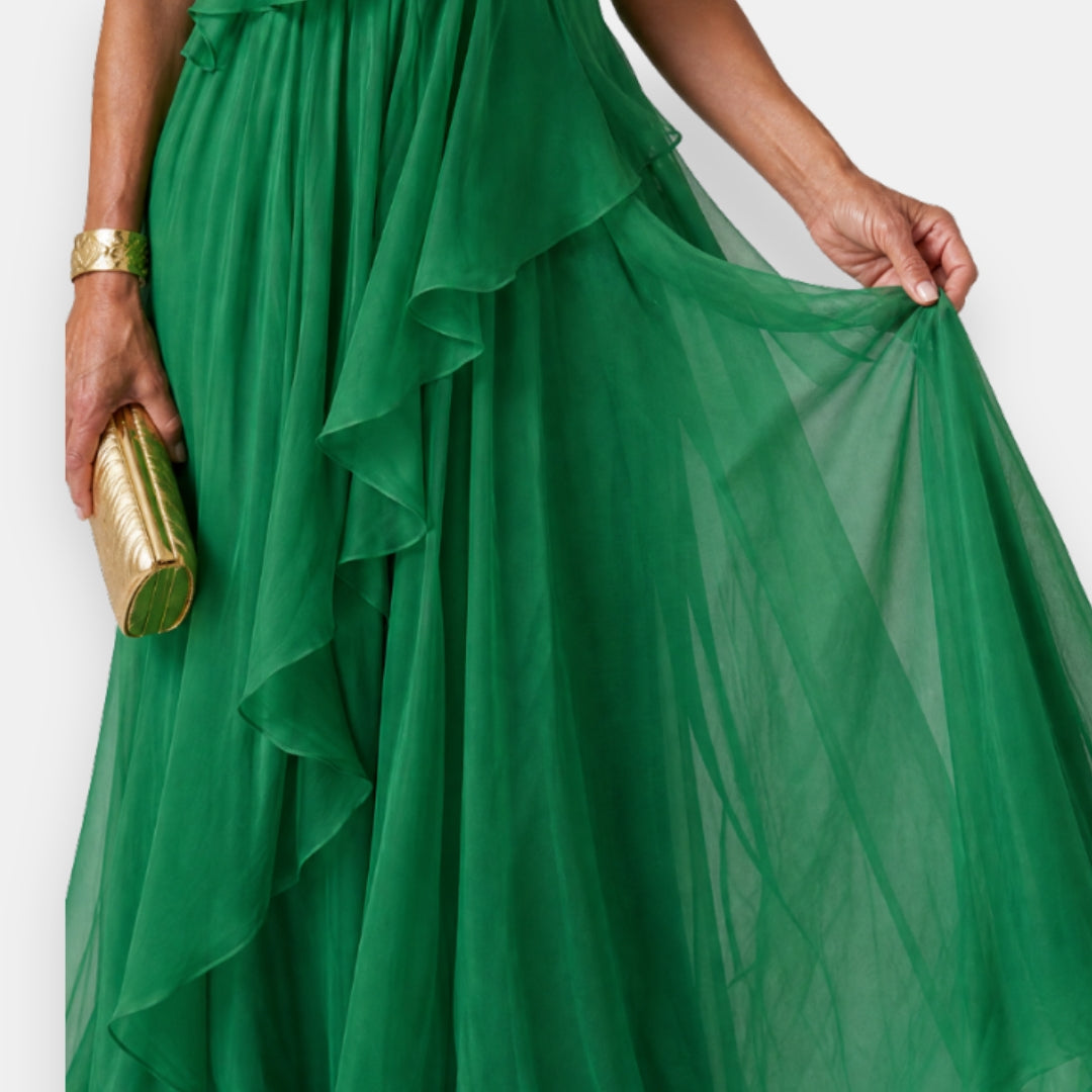Leonor | Asymmetrical Dress with Ruffles