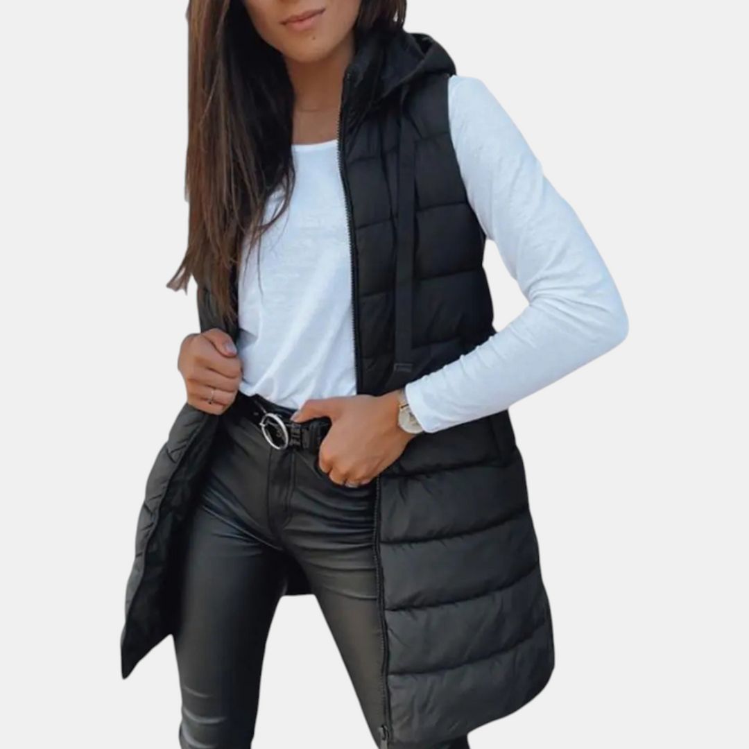 Riley | Women's Sleeveless Longline Puffer Vest