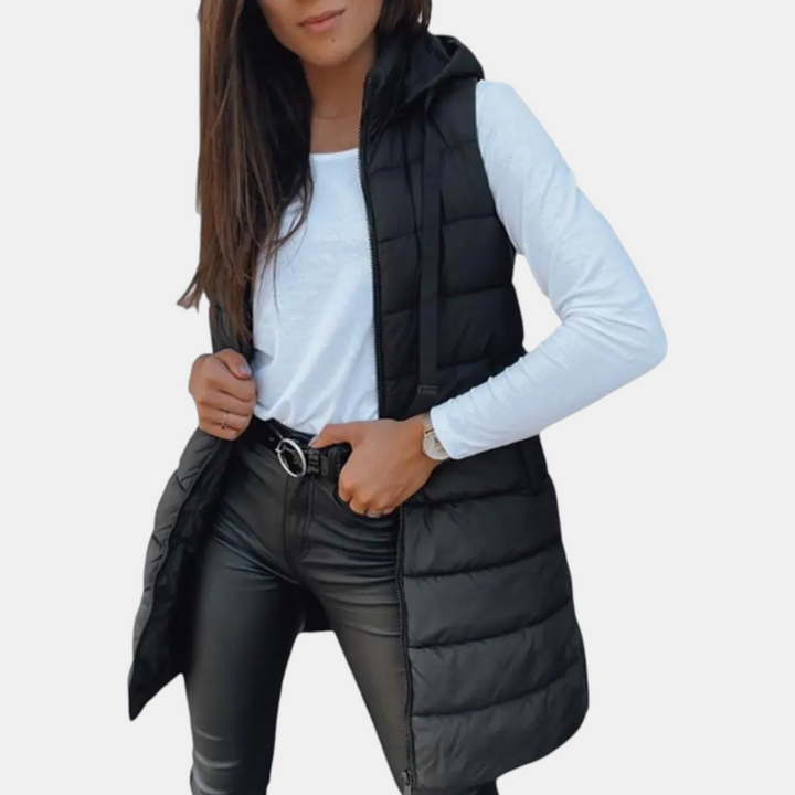 Riley | Women's Sleeveless Longline Puffer Vest