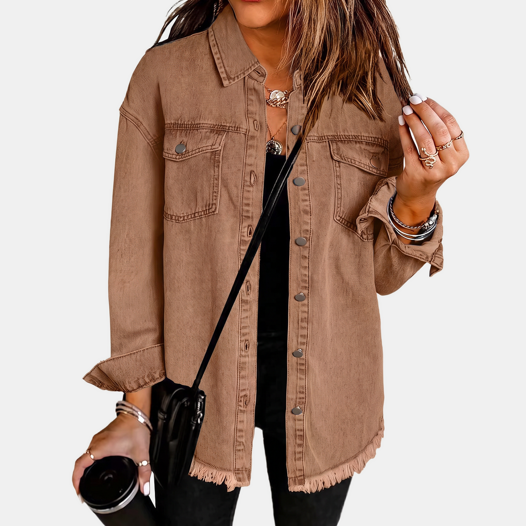 Cassidy | Washed Denim Jacket