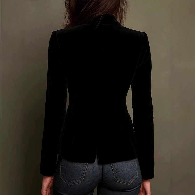 Chantelle | Women's Velvet Floral Embroidery Blazer