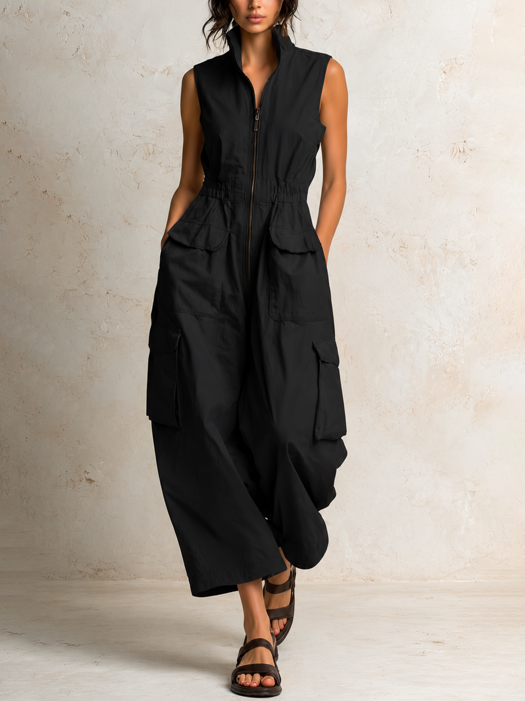 Ursula | Utility Cargo Jumpsuit
