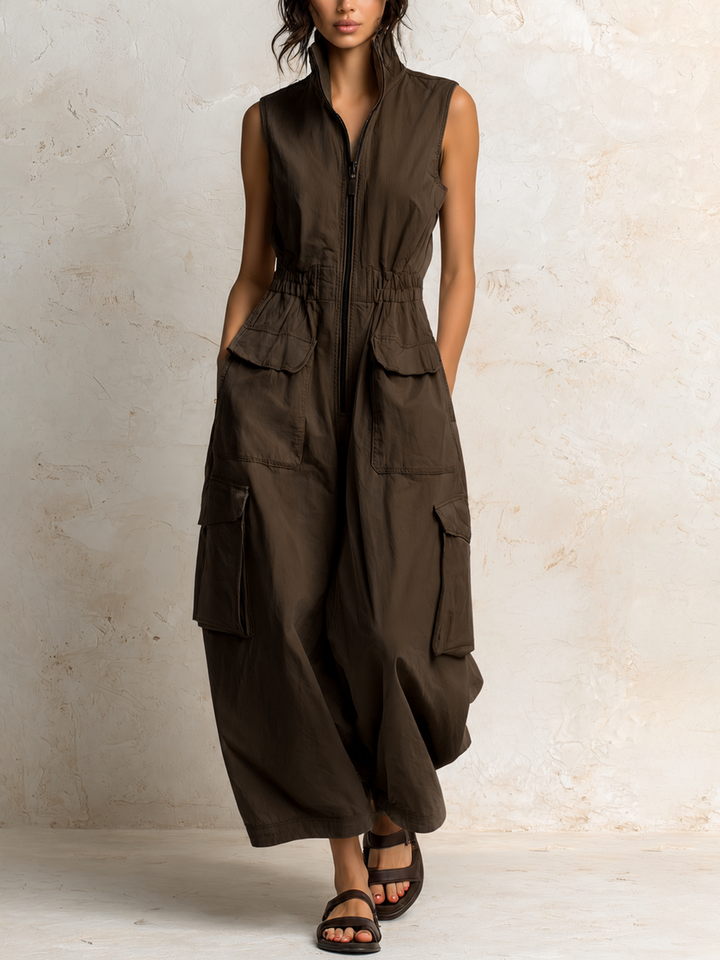 Ursula | Utility Cargo Jumpsuit
