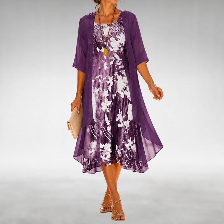 Claire | Floral Midi Dress