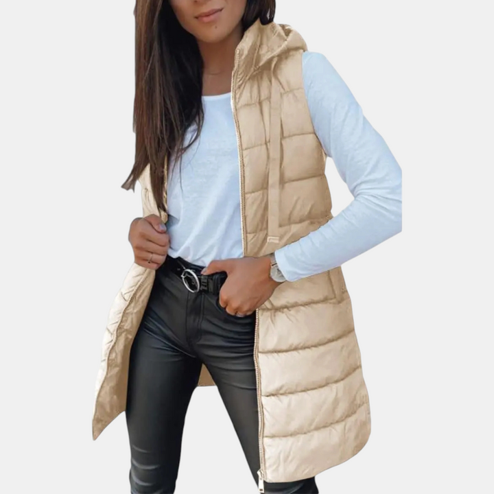 Riley | Women's Sleeveless Longline Puffer Vest