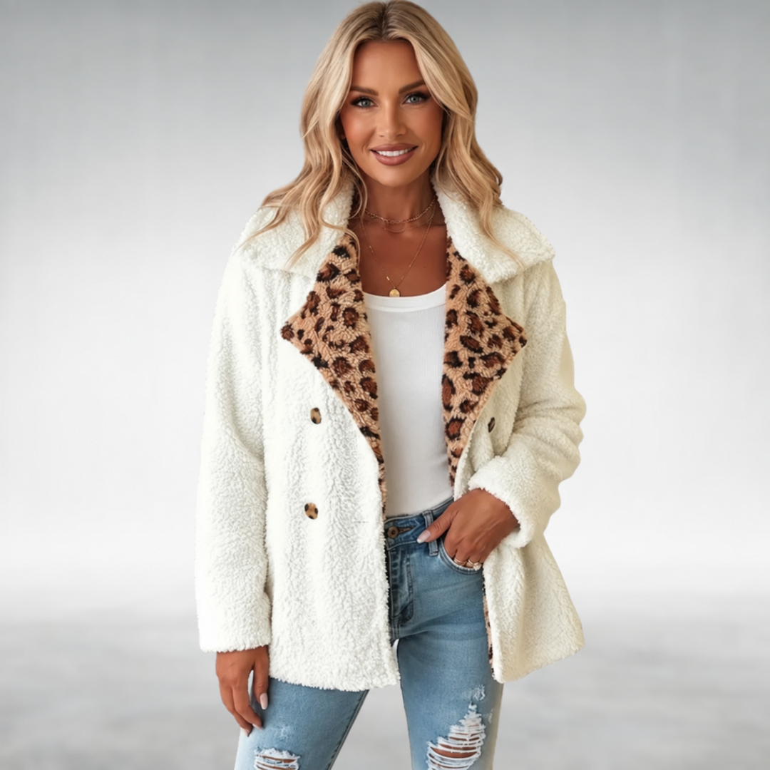 Lori™ | Cozy Leopard Teddy Coat