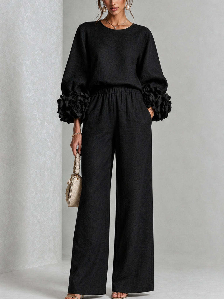 Rosalie |  Floral Cuff Two-Piece Set