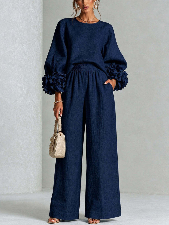 Rosalie |  Floral Cuff Two-Piece Set