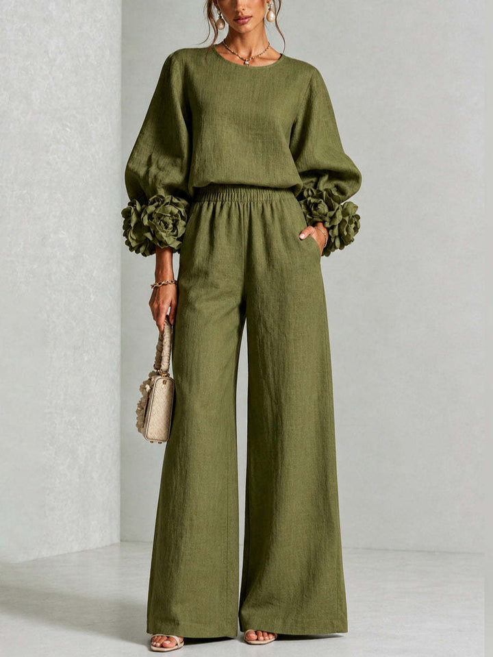 Rosalie |  Floral Cuff Two-Piece Set