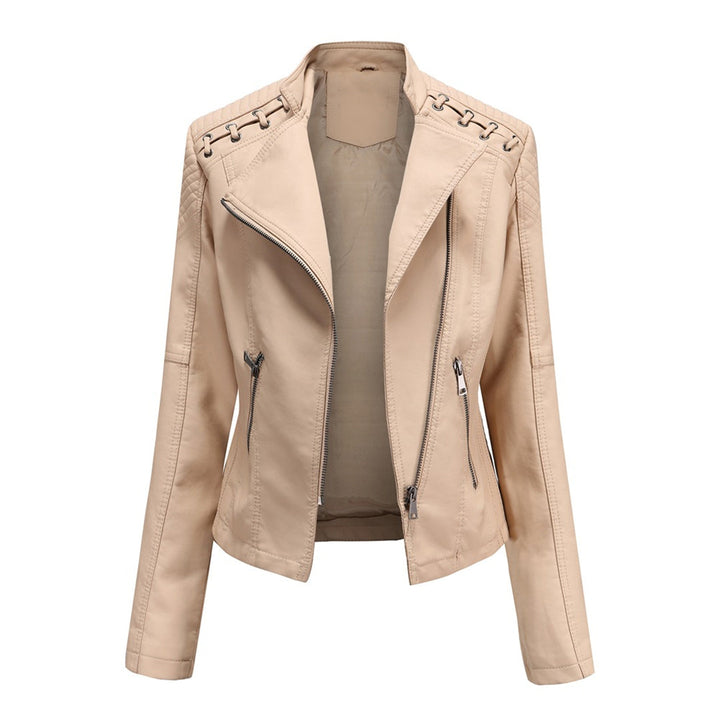 Marguerite | Women's Asymmetrical Grommet Moto Quilted Jacket