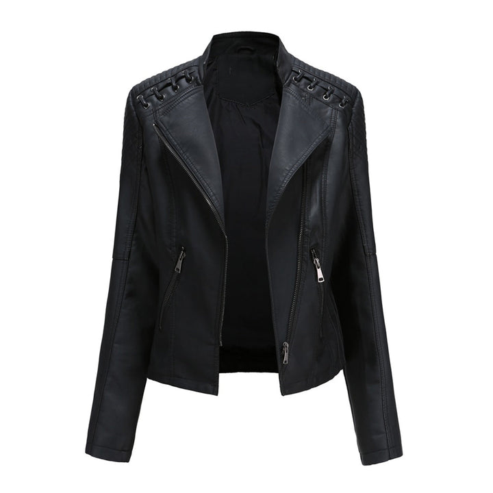 Marguerite | Women's Asymmetrical Grommet Moto Quilted Jacket