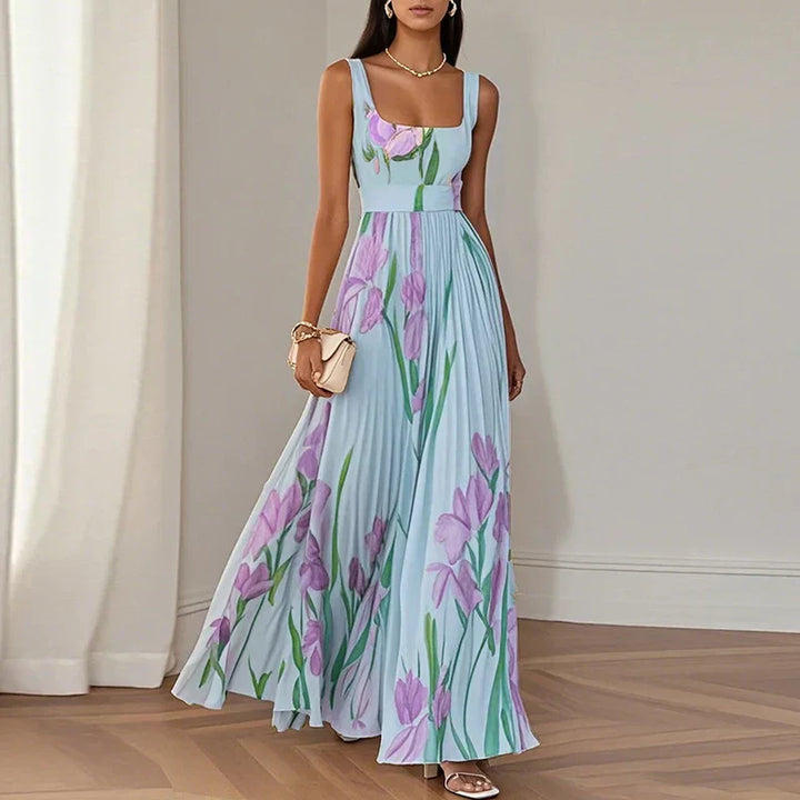 Alessia™ | Abito Maxi Plissettato