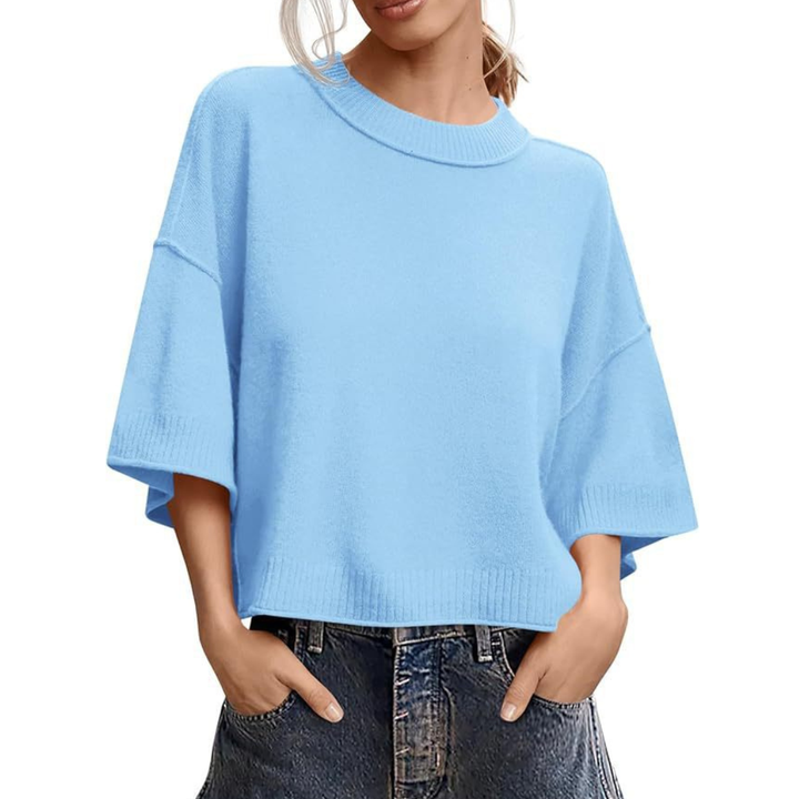 Breezy  Lightweight Round Neck Knit Cardigan