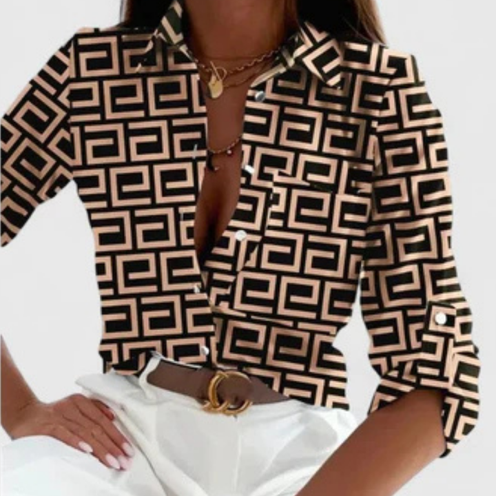 Lisette | Elegant Long Sleeve Blouse