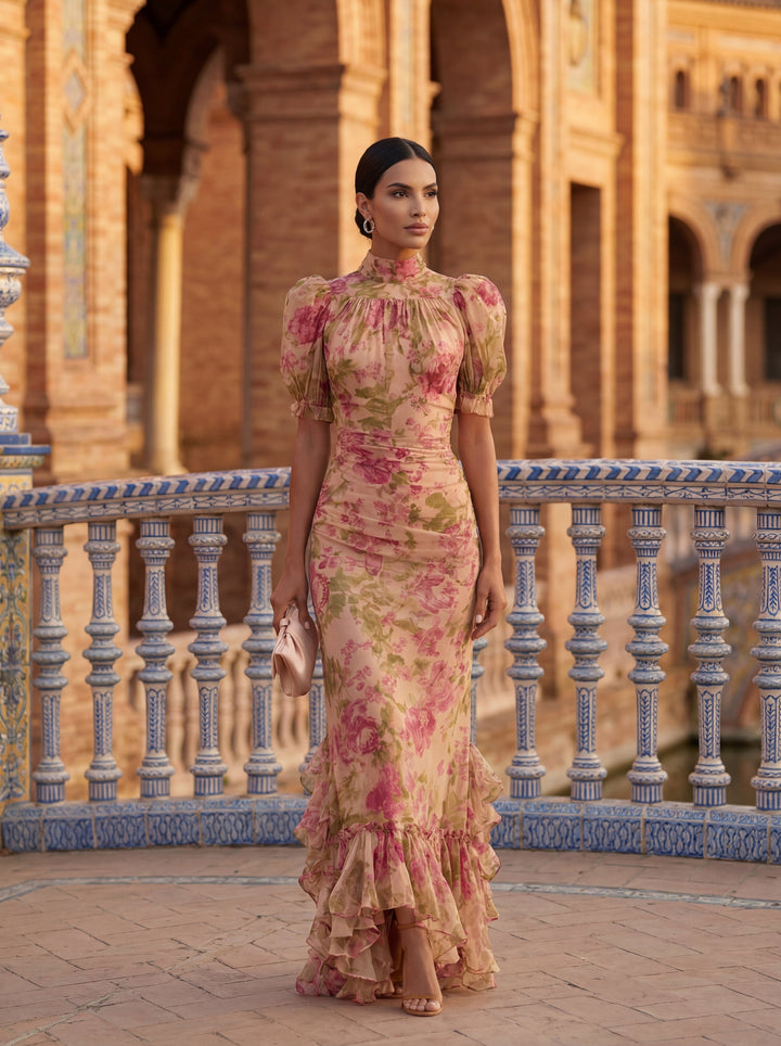 Rosario | Abito Floreale Maxi