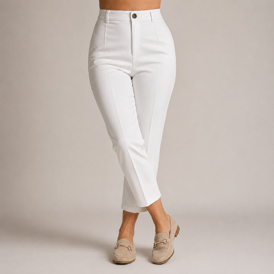 Louisa | High-Waisted Cropped Suit Pants