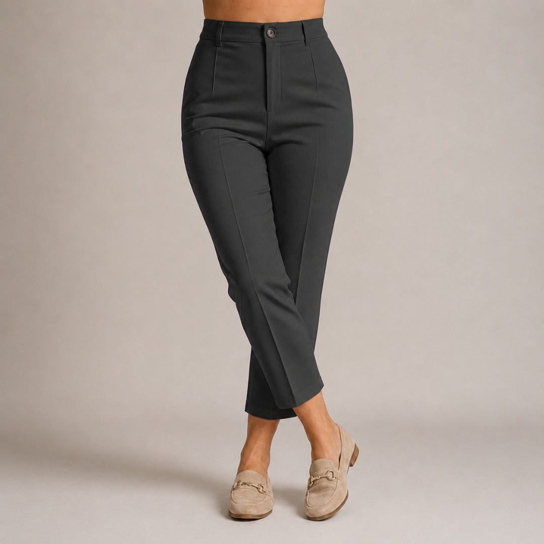 Louisa | High-Waisted Cropped Suit Pants