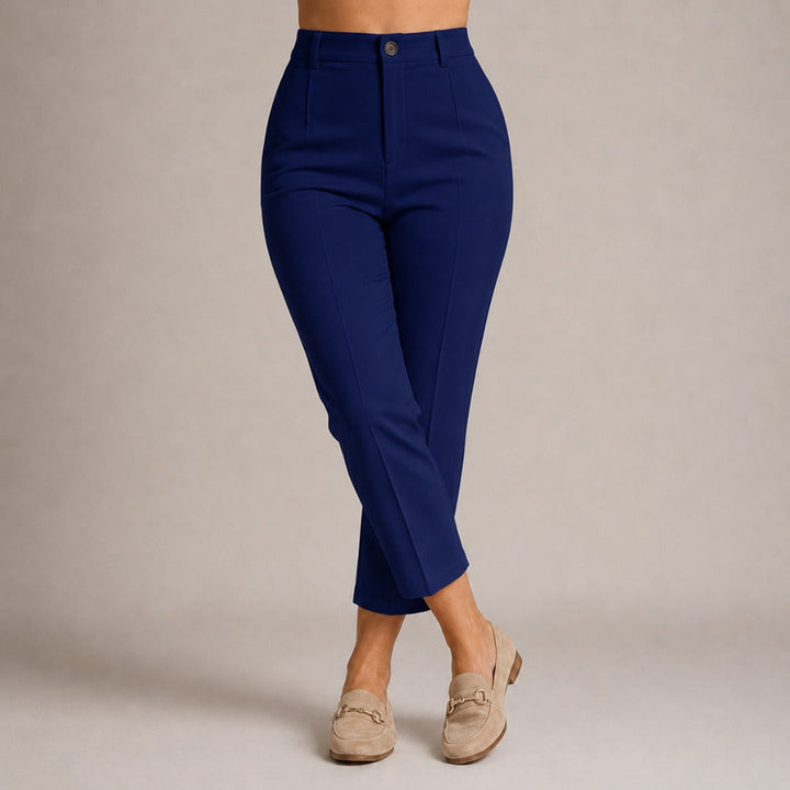 Louisa | High-Waisted Cropped Suit Pants