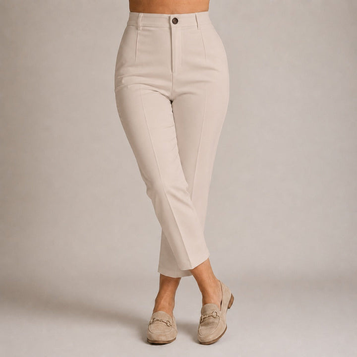 Louisa | High-Waisted Cropped Suit Pants