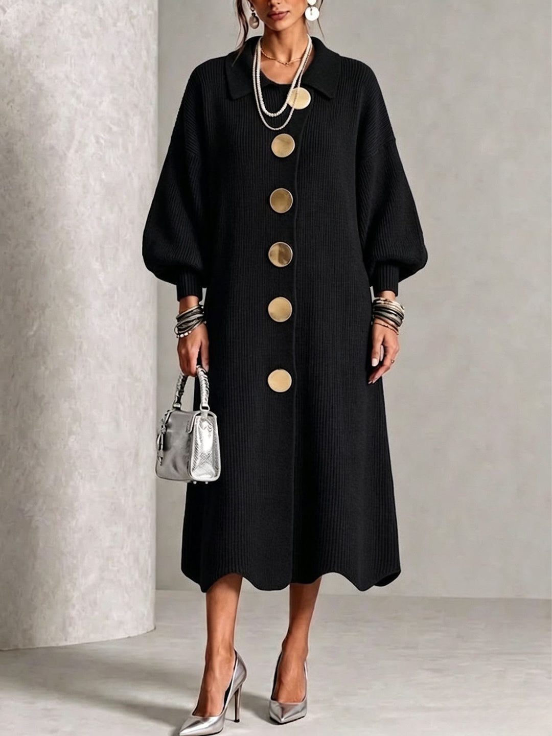 Sienna | Long Sleeve Button-Down Dress