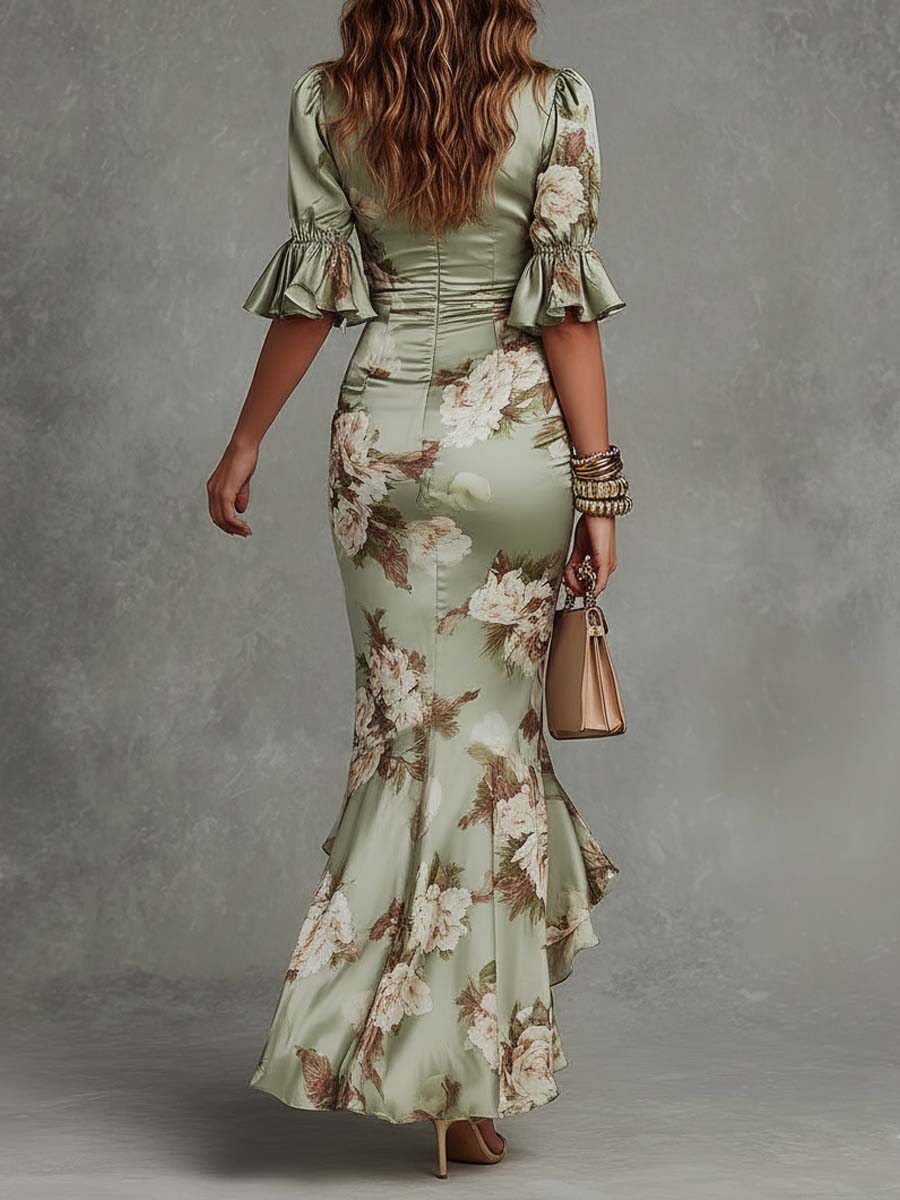 Ana | Abito Raso Verde