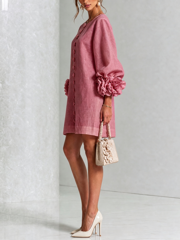 Henrietta | Floral Button-Down Mini Dress