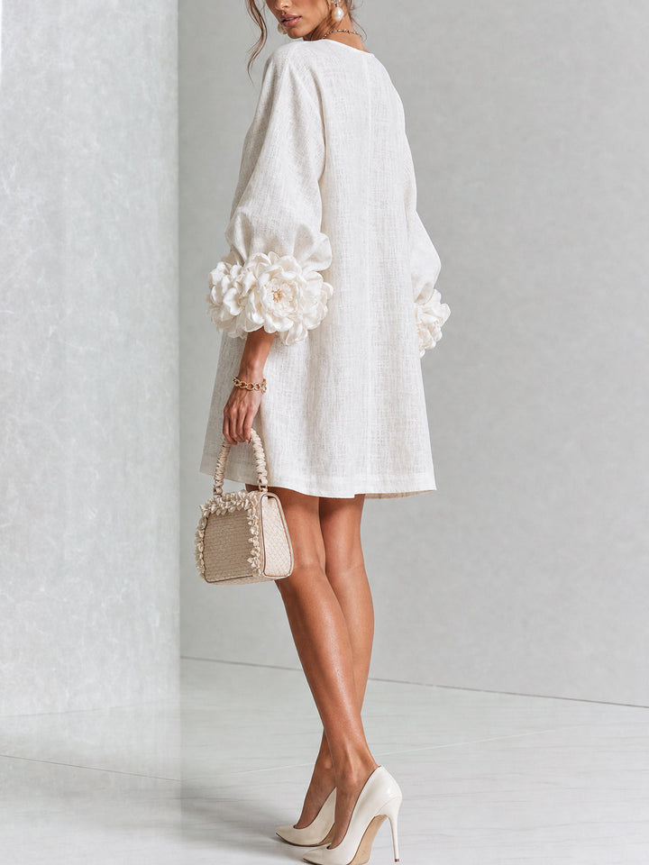Henrietta | Floral Button-Down Mini Dress