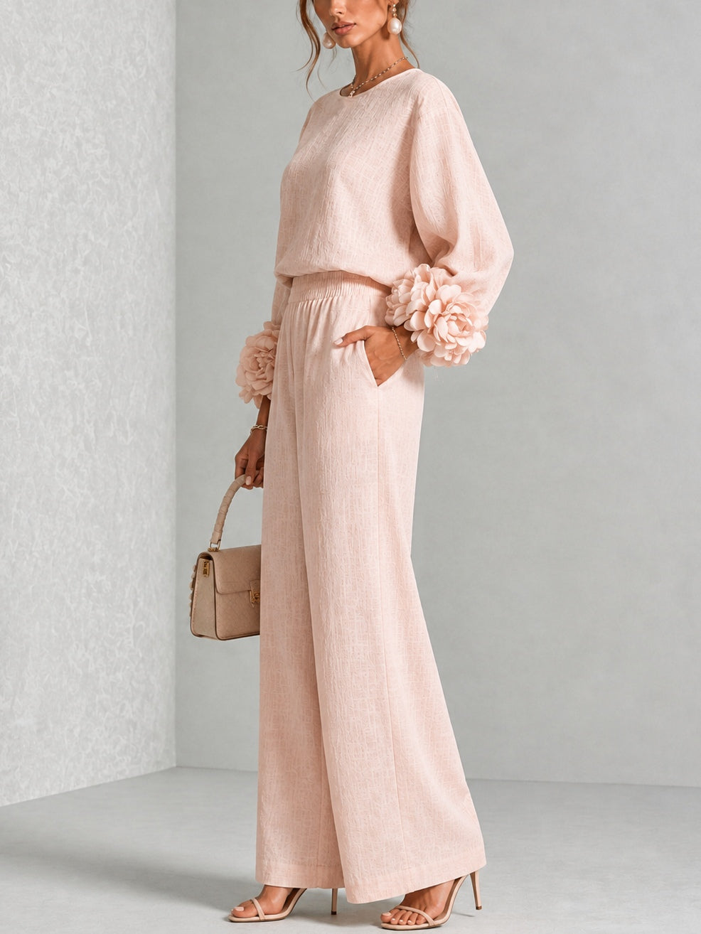 Rosalie |  Floral Cuff Two-Piece Set