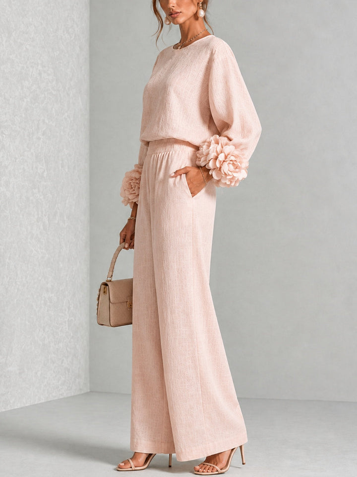 Rosalie |  Floral Cuff Two-Piece Set