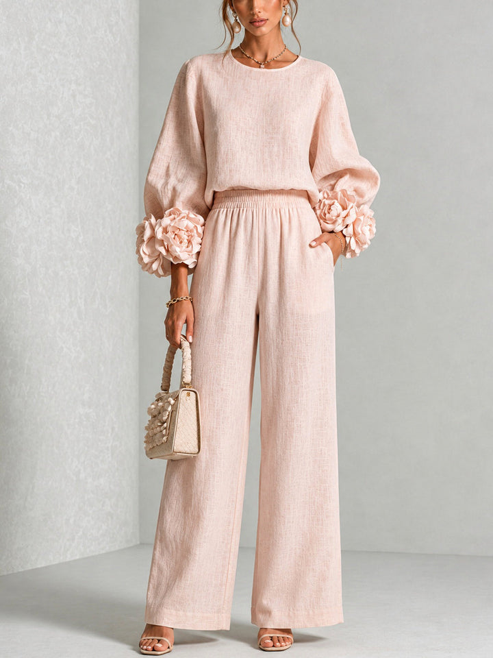 Rosalie |  Floral Cuff Two-Piece Set
