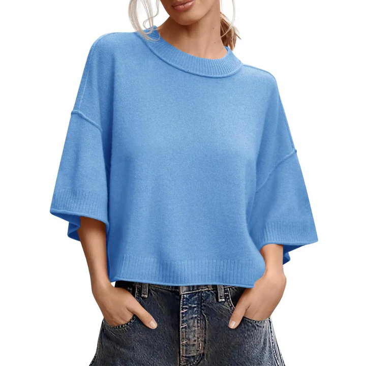 Breezy  Lightweight Round Neck Knit Cardigan