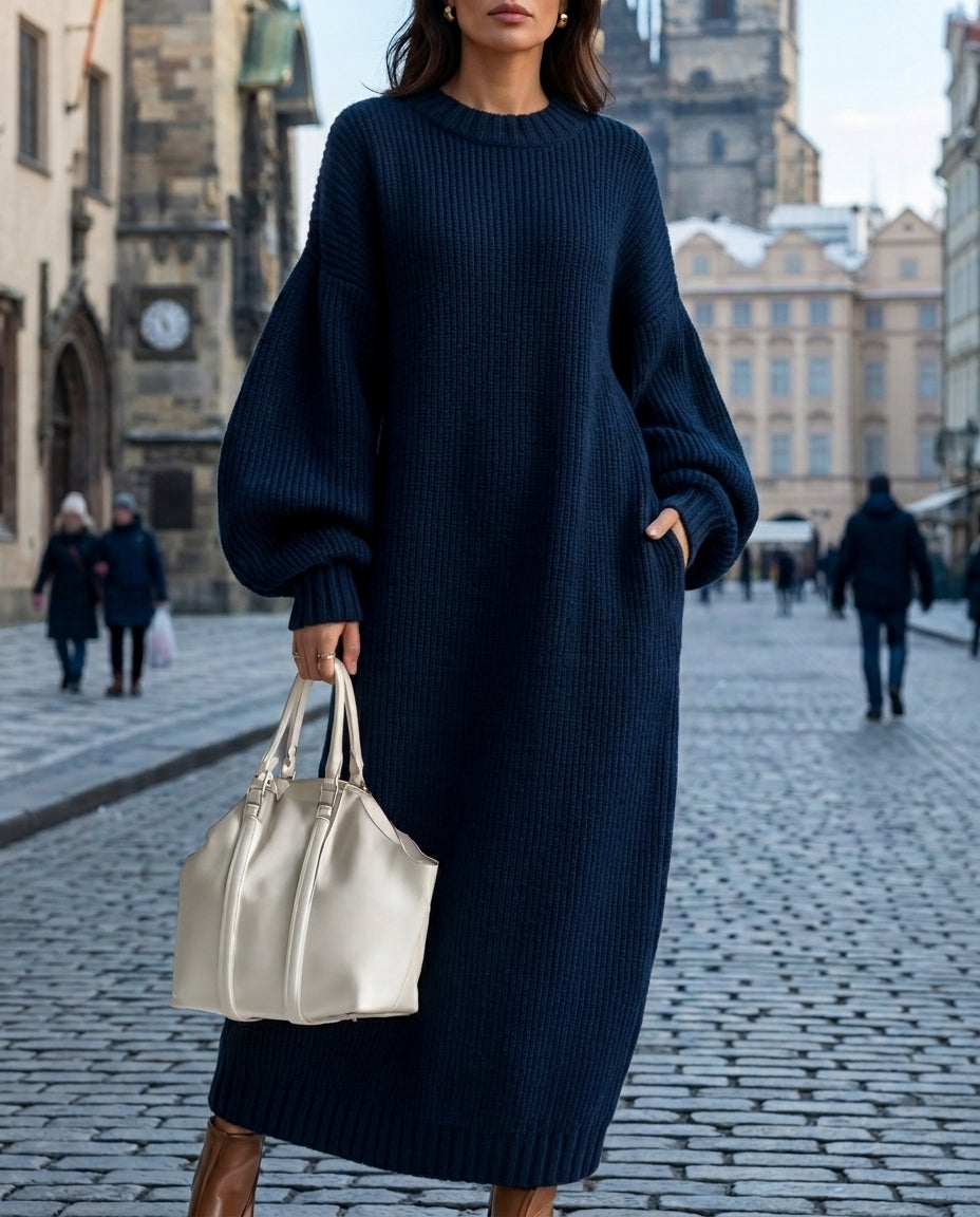 Adara | Women's Oversized Maxi Sweater Dress