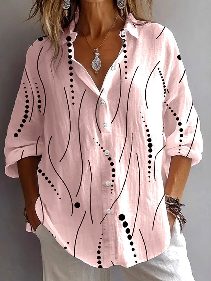 Kristen | Artistic Everyday Comfort Button Blouse