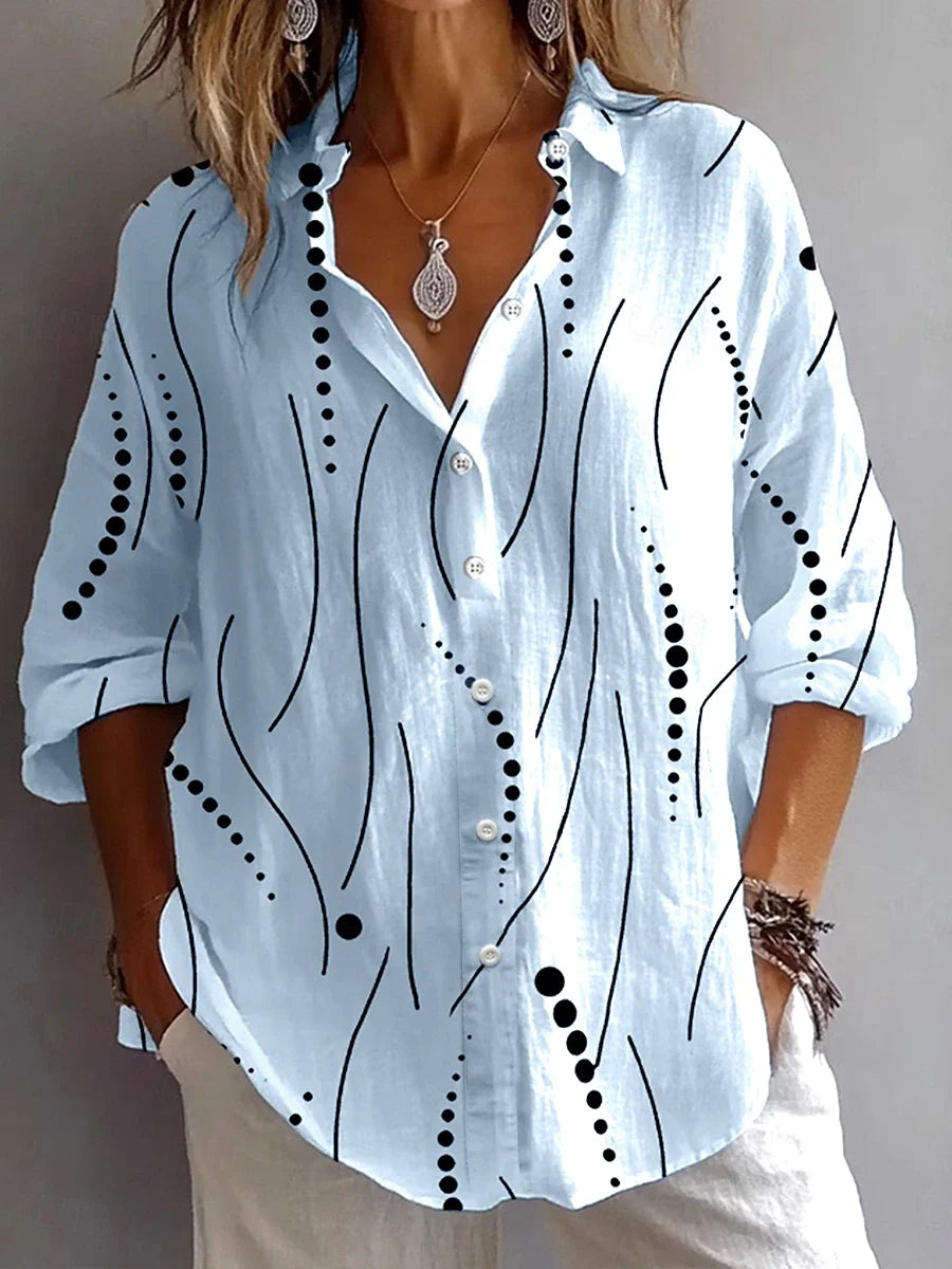 Kristen | Artistic Everyday Comfort Button Blouse