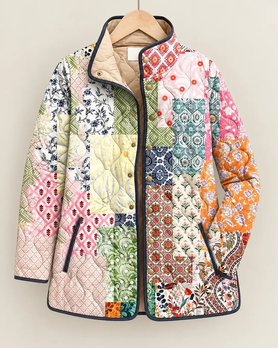 Morgana | Quilted Heritage Patchwork Jacket