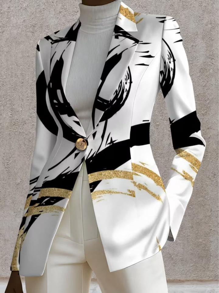 Naomi | Abstract Brushstroke Blazer