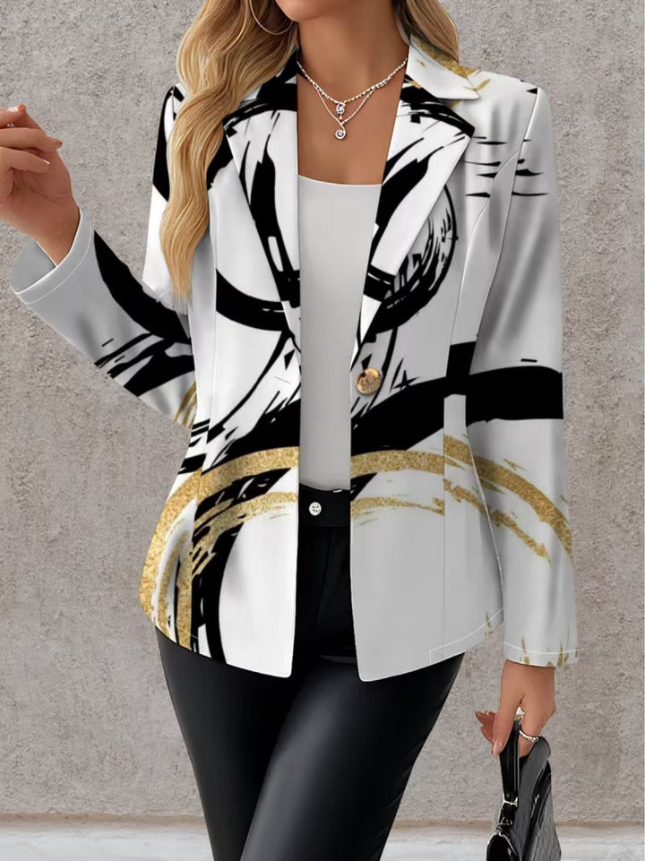 Naomi | Abstract Brushstroke Blazer