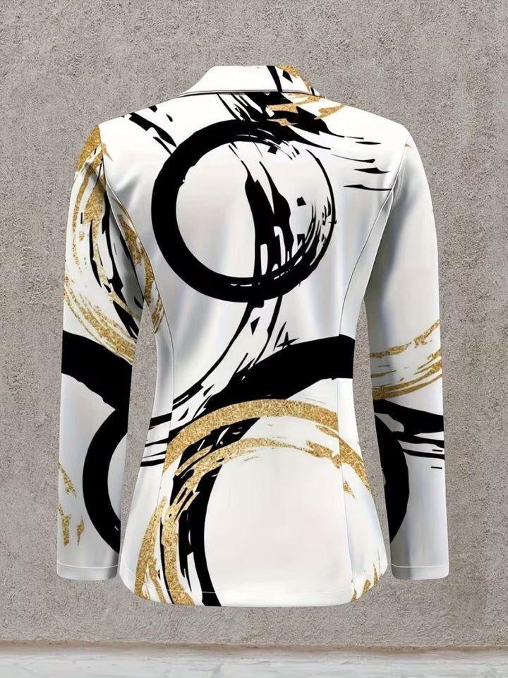 Naomi | Abstract Brushstroke Blazer